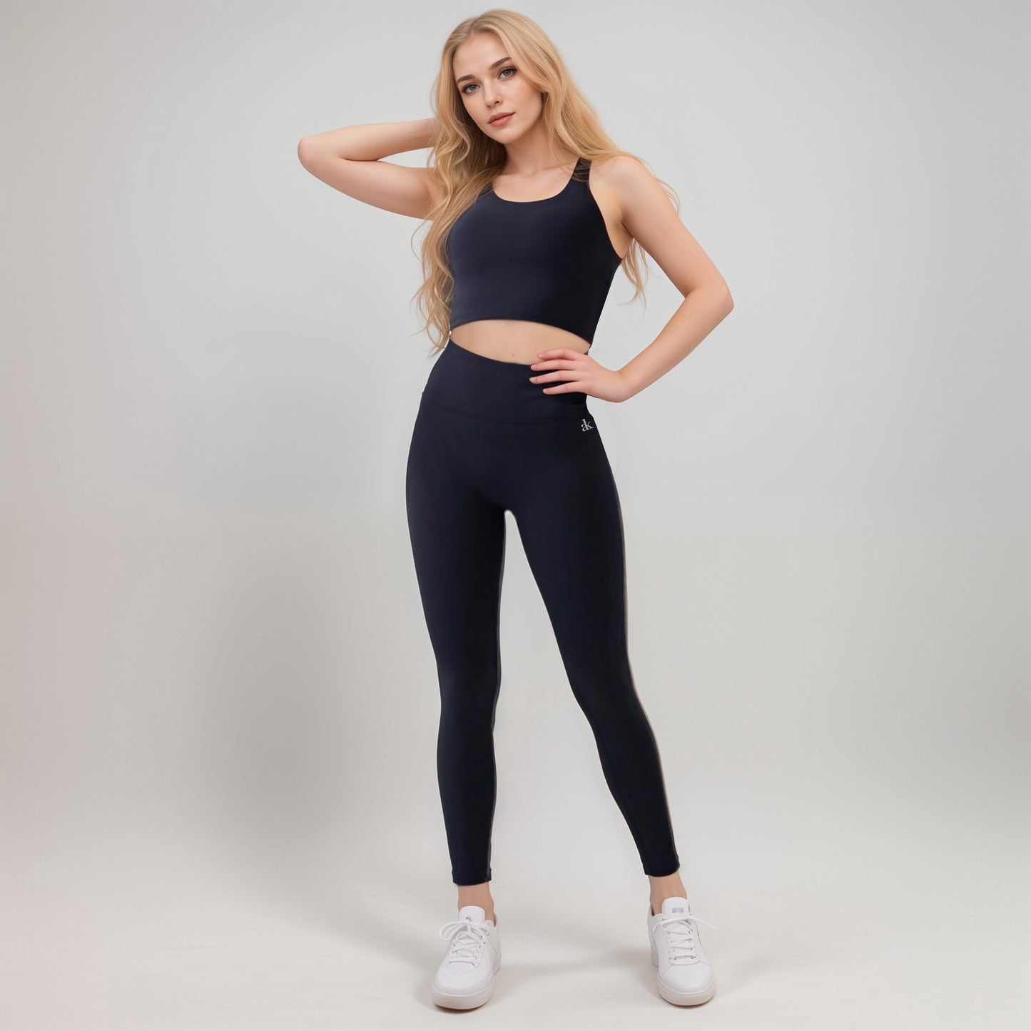 Active Women's High Waist Seamless Leggings with Full-Length Ankle Fit