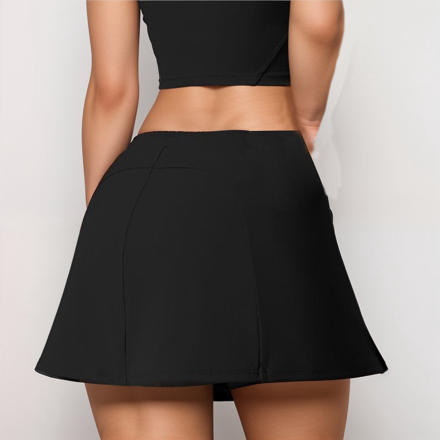 Active Women's Athletic Skort with Side Pocket and Built-In Shorts