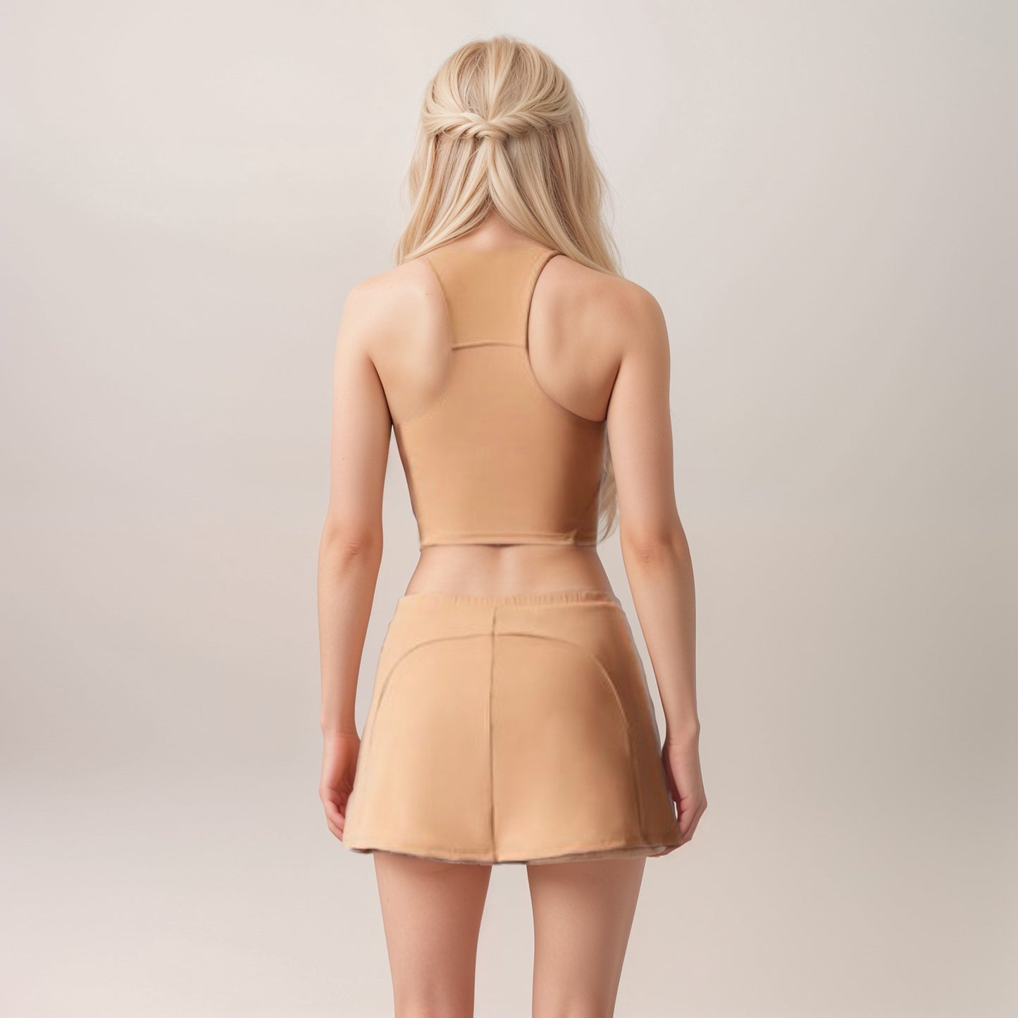 Active Women's Athletic Skort with Side Pocket and Built-In Shorts