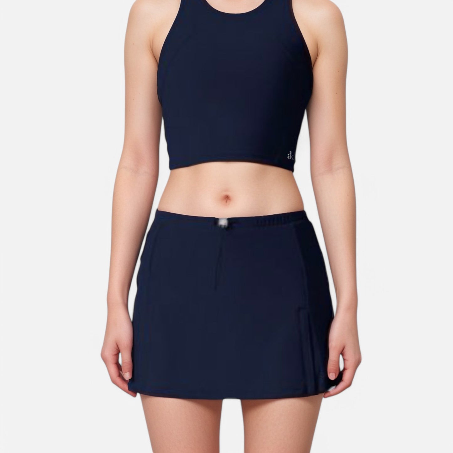 Active Women's Athletic Skort with Side Pocket and Built-In Shorts