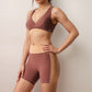 Active Women's High Waist Color Block Biker Shorts