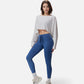 Cropped Long Sleeve Pullover with Wide Boat Neck