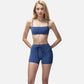High Waist Athletic Shorts with Adjustable Drawstring