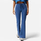 High Waist Flare Athletic Pants with Drawstring Waist