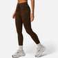 High Waist Drawstring Leggings with Stretchy Fit - Large, Black
