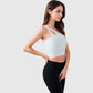 Active Women's One Shoulder Cutout Athletic Crop Top