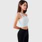 Active Women's One Shoulder Cutout Athletic Crop Top