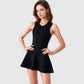 Women's Racerback Flowy Athletic Dress with Built-In Shorts
