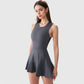 Women's Racerback Flowy Athletic Dress with Built-In Shorts