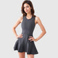 Women's Racerback Flowy Athletic Dress with Built-In Shorts