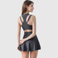 Women's Racerback Flowy Athletic Dress with Built-In Shorts
