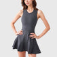 Women's Racerback Flowy Athletic Dress with Built-In Shorts