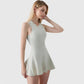 Women's Racerback Flowy Athletic Dress with Built-In Shorts