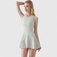 Women's Racerback Flowy Athletic Dress with Built-In Shorts
