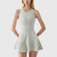 Women's Racerback Flowy Athletic Dress with Built-In Shorts