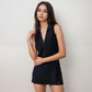 Active Women's Sleeveless Collared Sports Dress with Zip Front and Fitted Performance Design