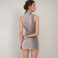 Active Women's Sleeveless Collared Sports Dress with Zip Front and Fitted Performance Design
