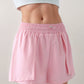 Active Women's High Waist Athletic Shorts with Pleated Side Panels and Stretchy Wideband Waist