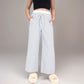 Striped Wide Leg Lounge Pants with Elastic Waistband Adjustable Drawstring and Relaxed Full-Length Fit