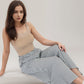 Gingham Wide Leg Lounge Pants with Elastic Waistband Side Pockets and Soft Draped Full-Length Fit