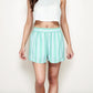 Striped Elastic Waist Lounge Shorts with Relaxed Fit and Side Pockets