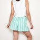 Striped Elastic Waist Lounge Shorts with Relaxed Fit and Side Pockets