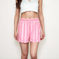 Striped Elastic Waist Lounge Shorts with Relaxed Fit and Side Pockets