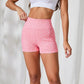 Active Women's Seamless Leopard Print Biker Shorts with High Waist and Scrunch Detail