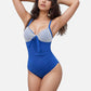 Swim Women's One Piece Swimsuit with Textured Bodice Front Tie Detail and Ruched Waist
