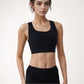 High Support Athletic Sports Bra with Scoop Neck and Wide Adjustable Straps