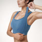 High Support Athletic Sports Bra with Scoop Neck and Wide Adjustable Straps