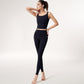 Square Neck Cropped Sports Tank Top with Wide Shoulder Straps and Smooth Seamless Finish