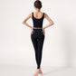 Square Neck Cropped Sports Tank Top with Wide Shoulder Straps and Smooth Seamless Finish