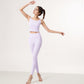 Square Neck Cropped Sports Tank Top with Wide Shoulder Straps and Smooth Seamless Finish