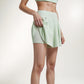 High Waist Flowy Athletic Skort with Pockets and Built-In Shorts