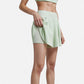 High Waist Flowy Athletic Skort with Pockets and Built-In Shorts