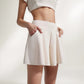 High Waist Flowy Athletic Skort with Pockets and Built-In Shorts