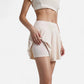 High Waist Flowy Athletic Skort with Pockets and Built-In Shorts
