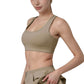 Women's Square Neckline Sports Bra with Supportive Underband for Low to Medium Impact Activities