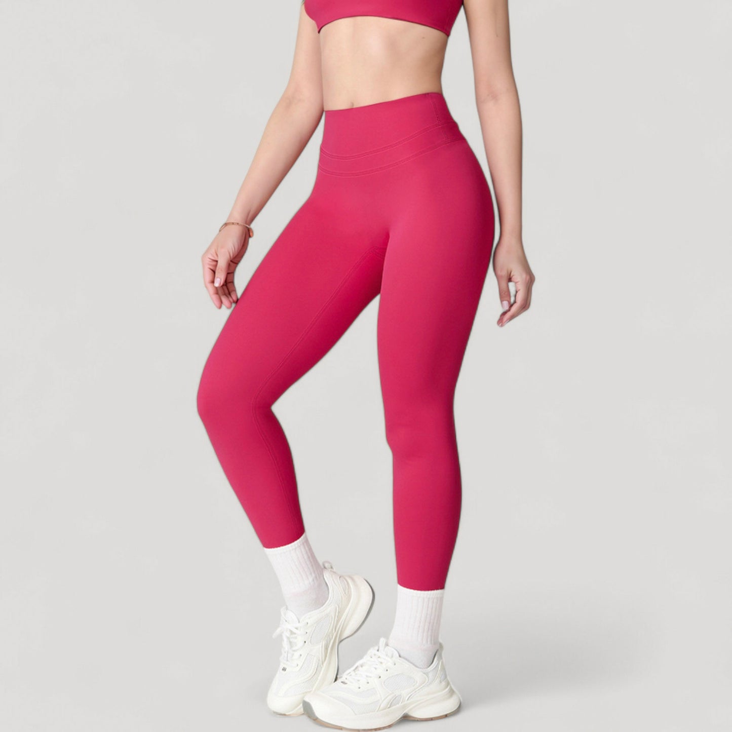 Women's High Waist Full Length Seamless Compression Leggings for Active and Casual Wear