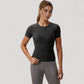Women's Short Sleeve Performance Tee with Crew Neck and Slim Fit Stretch Fabric