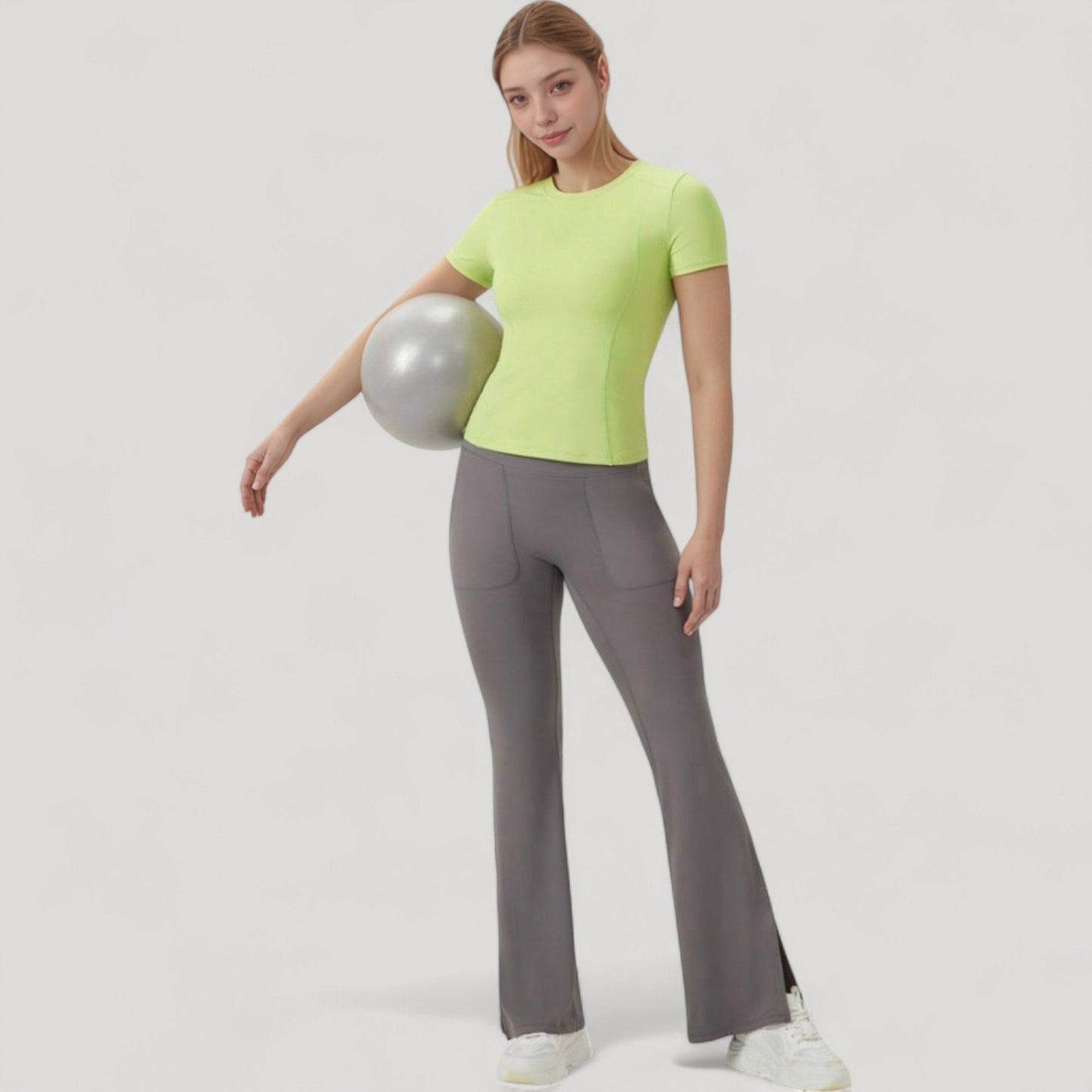 Women's Short Sleeve Performance Tee with Crew Neck and Slim Fit Stretch Fabric