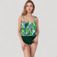 Tankini Swimsuit with Loose Flowy Top and Tropical High Waist Bottom for Comfortable and Stylish Beachwear