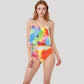 Tankini Swimsuit with Loose Flowy Top and Tropical High Waist Bottom for Comfortable and Stylish Beachwear