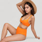 Twist Front Bikini Set with High Waist Bottoms and Adjustable Straps for a Flattering and Supportive Fit