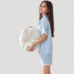 Short Sleeve Satin Pajama Set with Button Down Top Elastic Waist Shorts and Lace Trim Detail