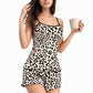 Star Print Cami and Shorts Pajama Set with Contrast Trim and Lettuce Hem