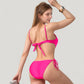 Cutout One-Piece Swimsuit with Strappy Chest Detail Adjustable Side Ties and Open Back Design