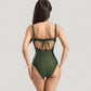 One-Piece Swimsuit with V-Wire Neckline and Front Cut-Out Waist Detail