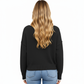 Long Sleeve Crew Neck Knit Pullover Sweater with Contrast Trim